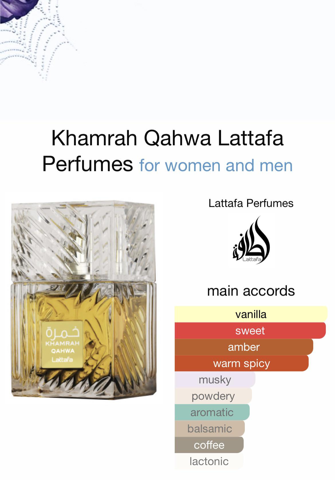 Khamrah Qahwa 100ml EDP by Lattafa