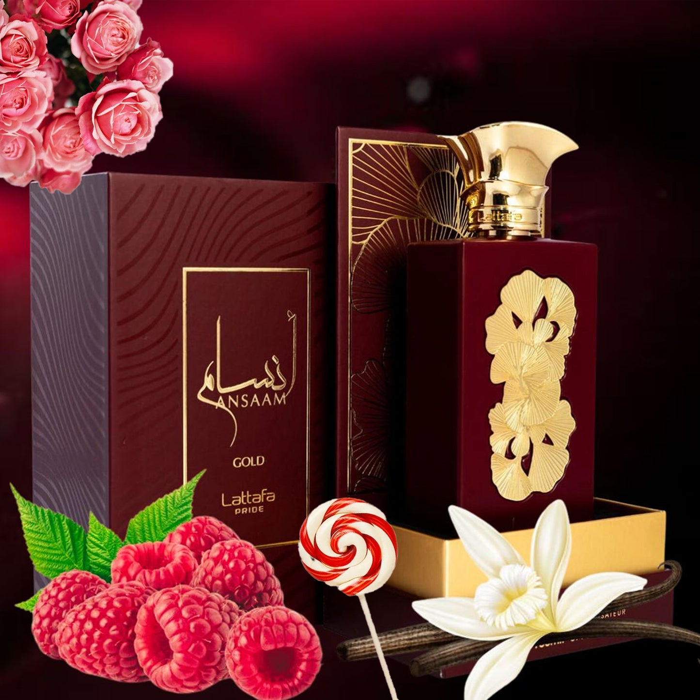 Ansaam Gold Perfume EDP 100ml by Lattafa Pride Elite Collection