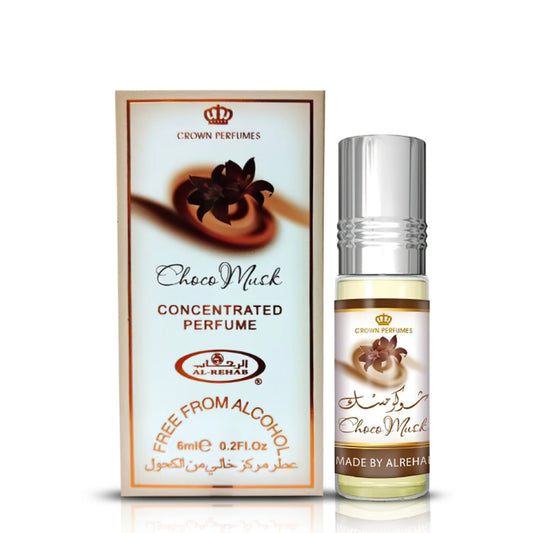 Choco Musk Roll On - 6 ml Perfume Oil attar By Al-Rehab (Crown Perfumes)