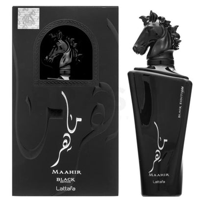 Maahir BLACK EDITION 100ml Eau de Parfum Lattafa - Spicy, Sweet, Amber & Woody