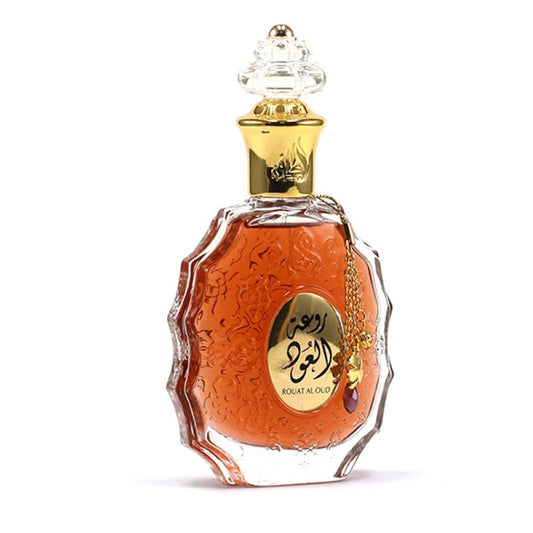 Rouat Al Oud Eau De Parfum 100ml Lattafa - Woody, Spicy, Floral, Leather, hint of Sweet and Fruits
