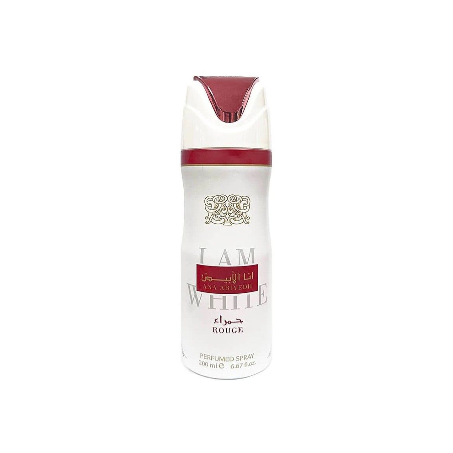 Ana Abiyedh Rouge by Lattafa Perfumed Body Spray 200ml can bottle front 2