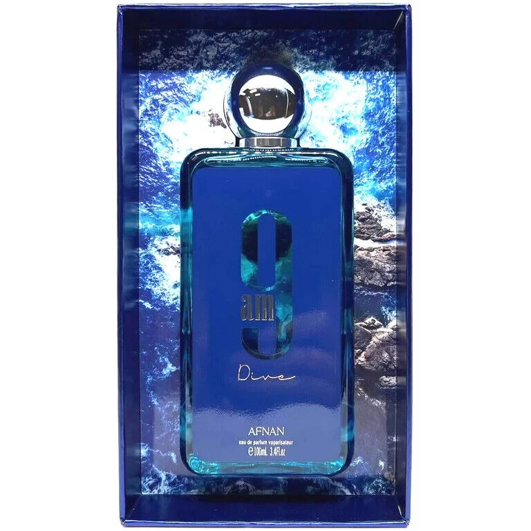 Afnan 9am Dive 100ml Eau De Parfum box open