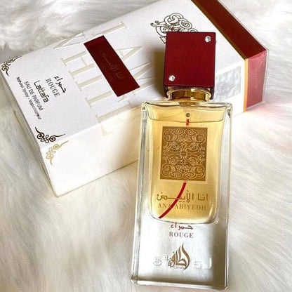 Ana Abiyedh Rouge 60ml by Lattafa Eau De Parfum display view