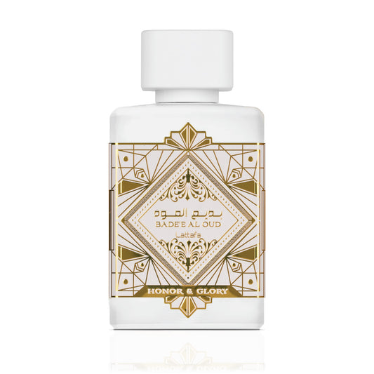 Badee Al Oud Honor and Glory by Lattafa bottle front view
