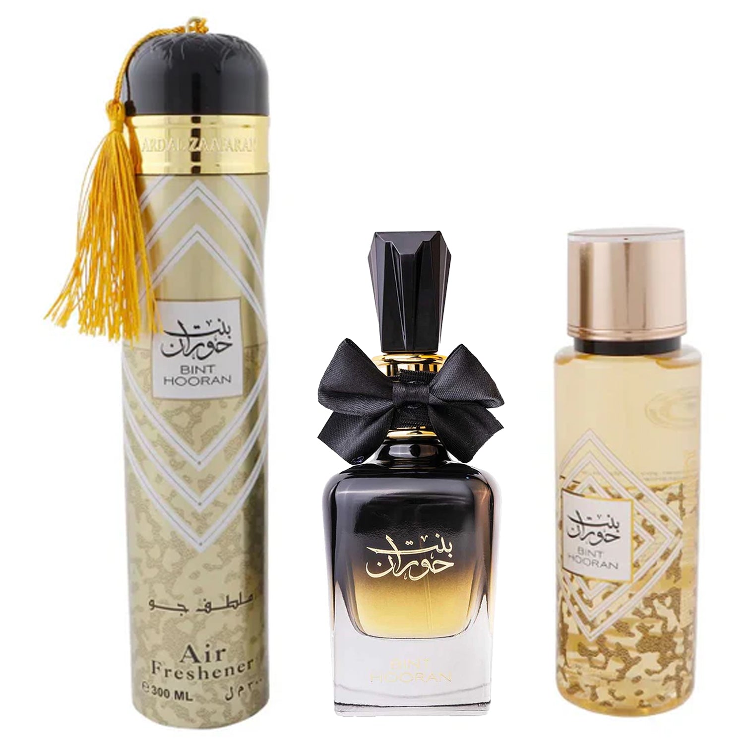 Bint Hooran 3 Piece Gift Set by Ard Al Zaafaran 3 units perfume air freshner fragrance mist