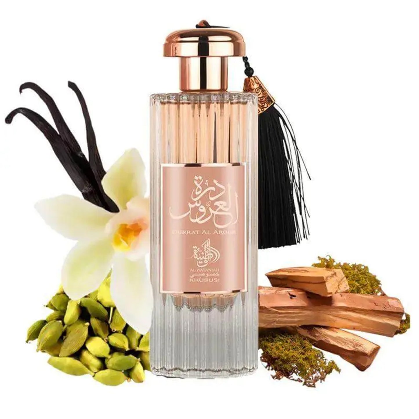 Durrat Al Aroos Eau De Parfum 100ml by Al Wataniah - For Women perfume notes ingredient banner