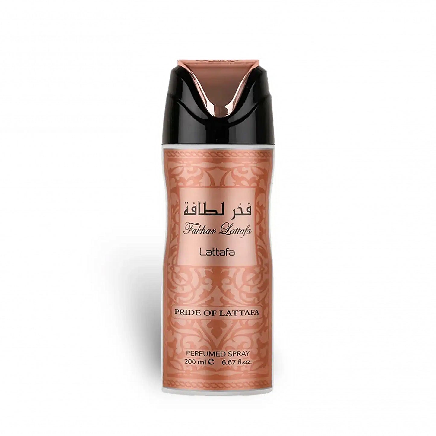 Fakhar Lattafa Rose Gold Perfumed Body Spray bottle can