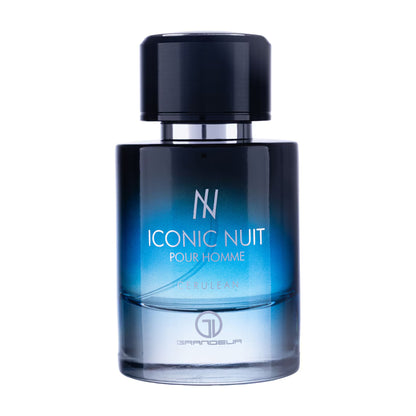 Iconic Nuit pur homme bleu edp by Grandeur Al Watania bottle