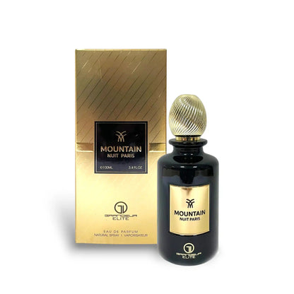 Mountain Nuit Paris 100ml EDP by Grandeur Elite saffron oud sweet