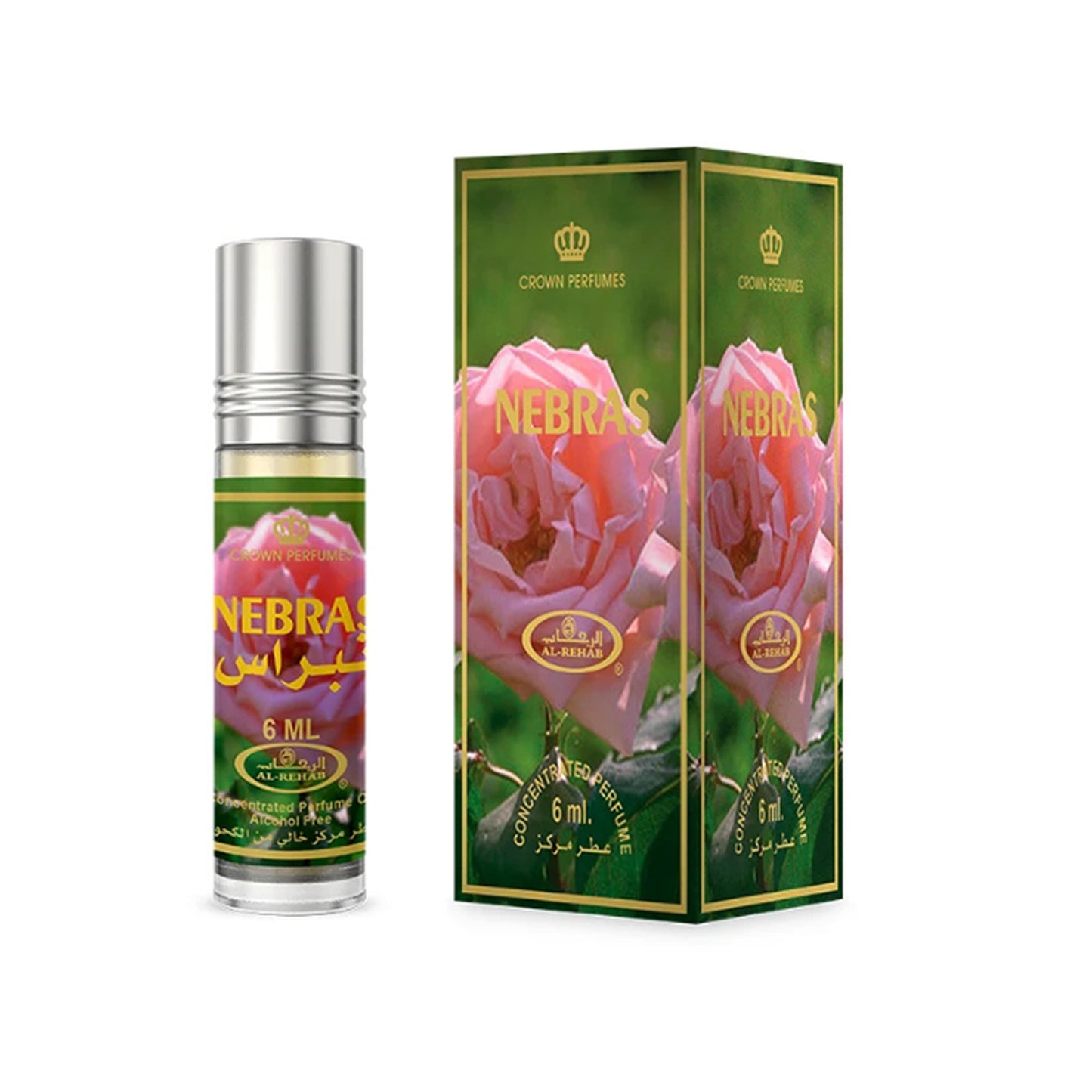 Al Rehab Nebras 6ml Concentrated Oil Perfume bottle and box opulensi