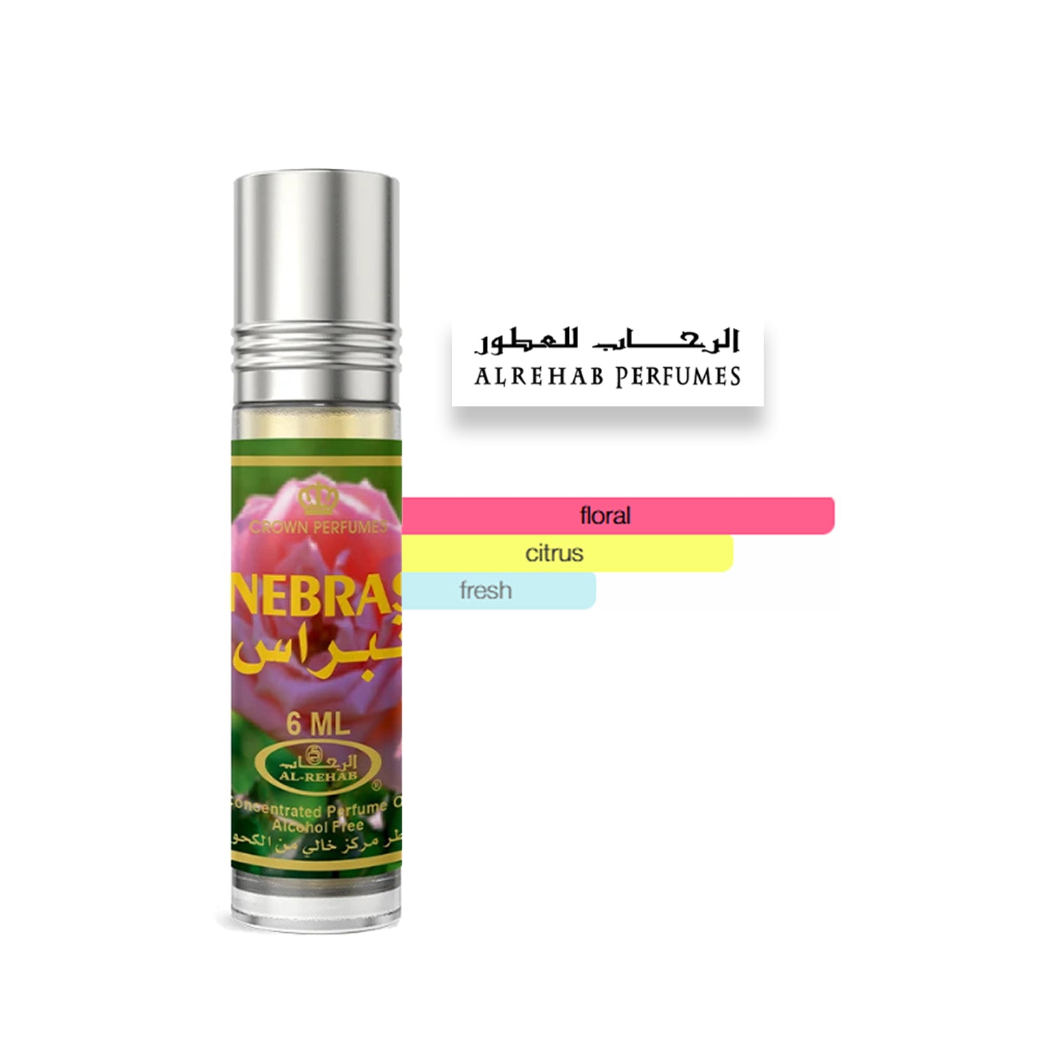 Al Rehab Nebras 6ml Concentrated Oil Perfume perfume scent profile notes diagram