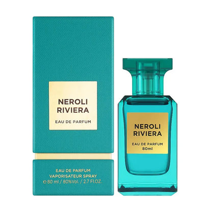 Neroli Riviera 80ml EDP by Fragrance World bottle and box