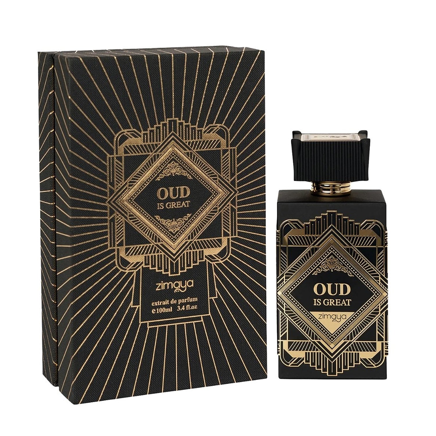 Oud Is Great Extrait De Parfum 100ml by Zimaya (Afnan) bottle and box