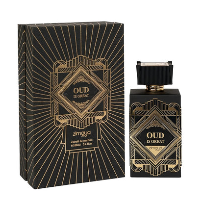 Oud Is Great Extrait De Parfum 100ml by Zimaya (Afnan) bottle and box