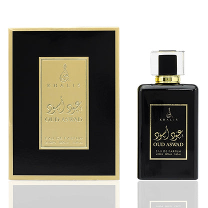 Oud Aswad 100ml EDP Khalis bottle bottle and box