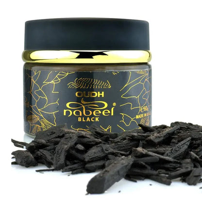 Oudh Nabeel Black bakhoor incense wood chips