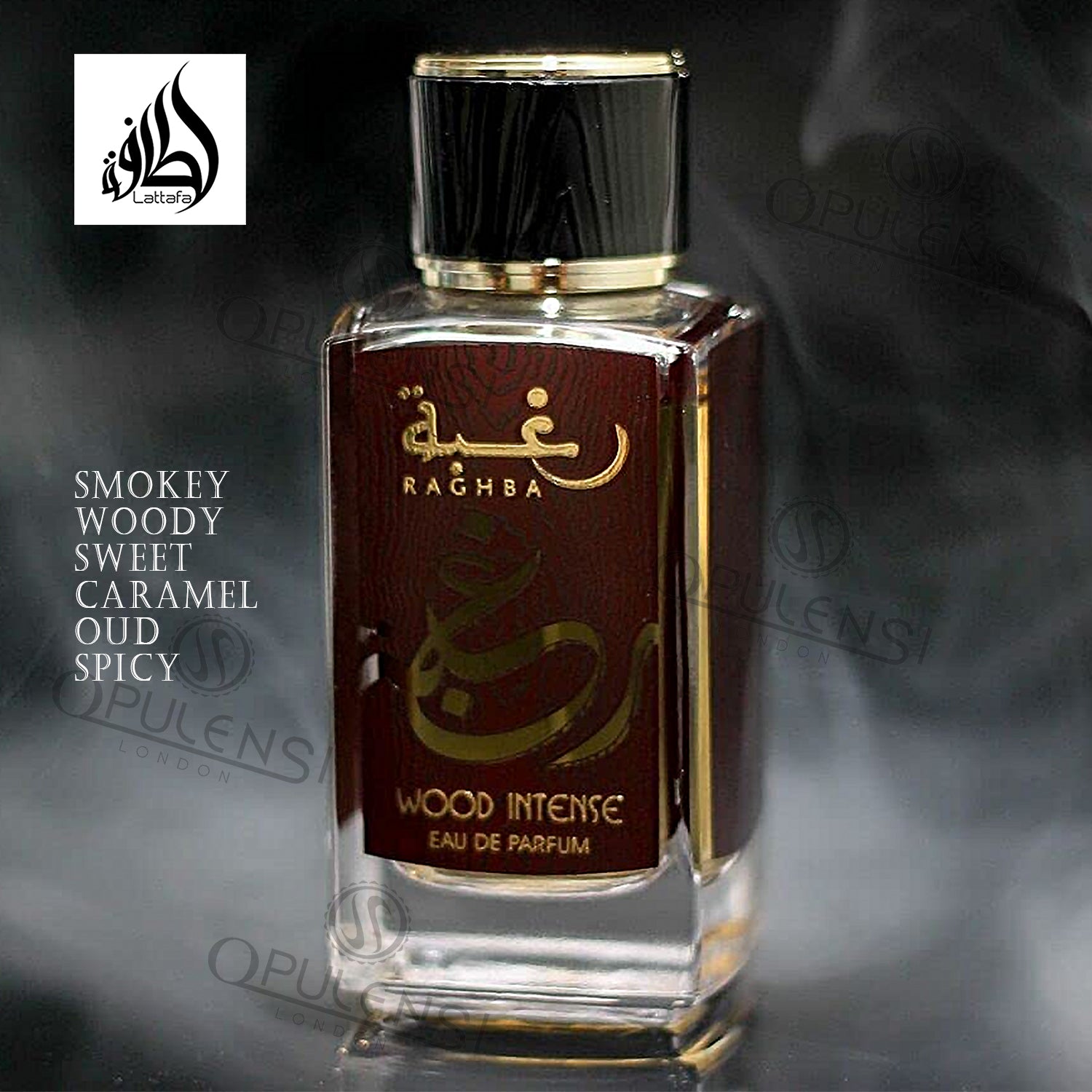 Raghba Wood Intense 100ml Eau de Parfum by Lattafa banner