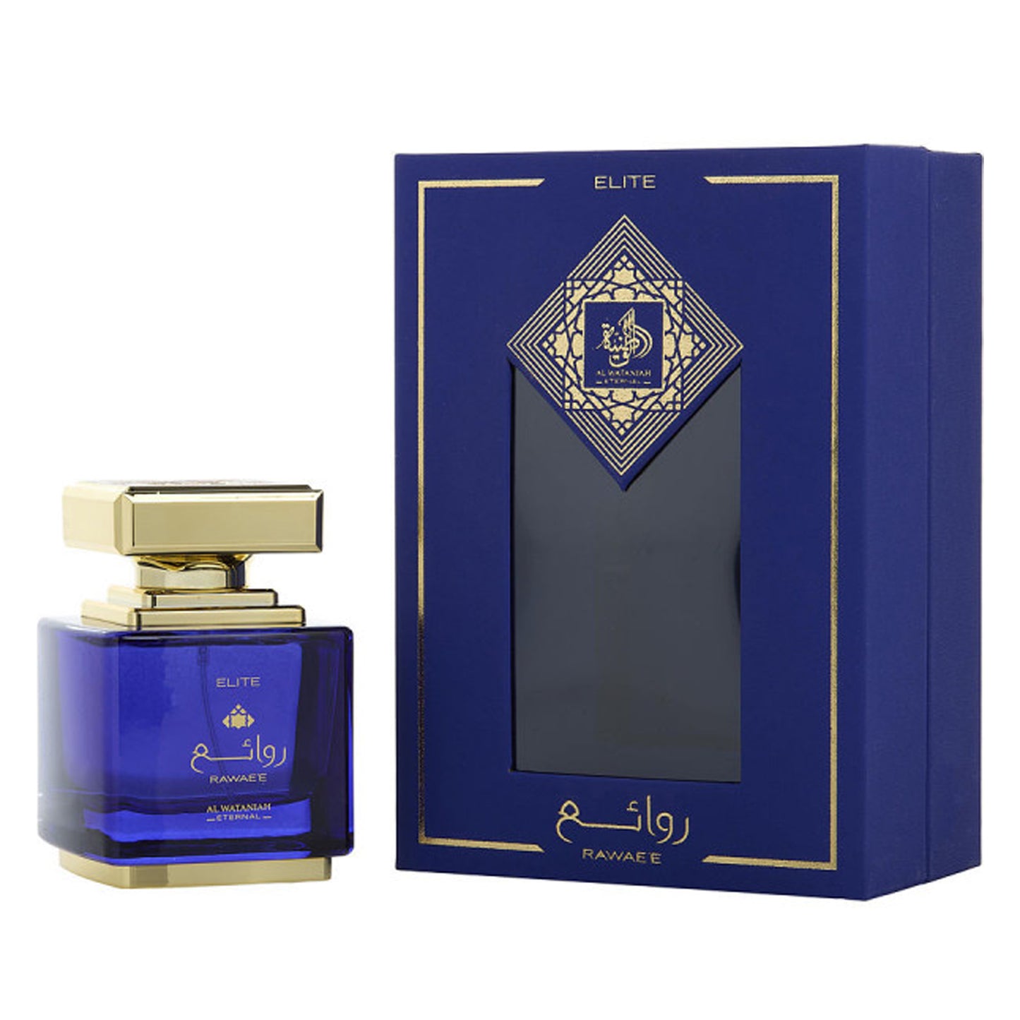 Rawae'e Elite EDP 100ml by Al Wataniah bottle and box2