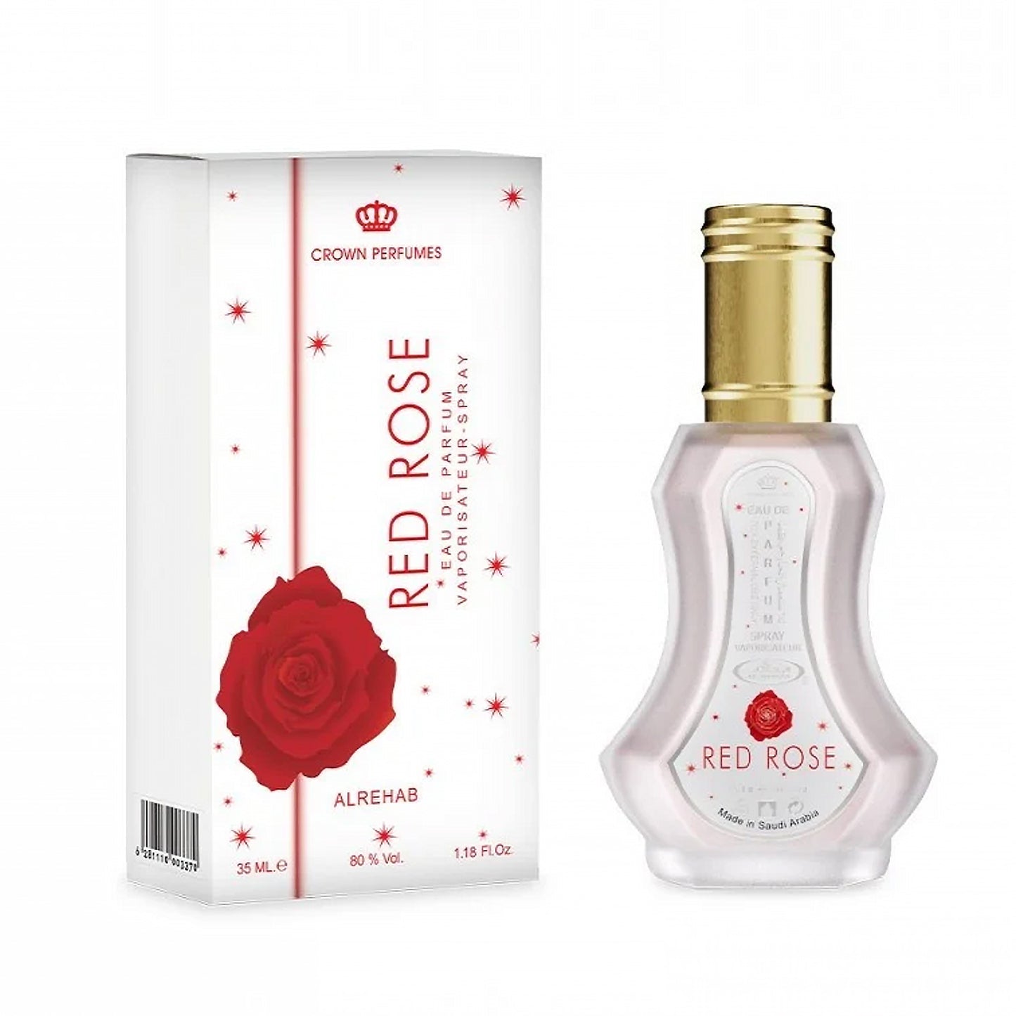 Red Rose EDP 35ml by Al-Rehab - Floral perfume for Women