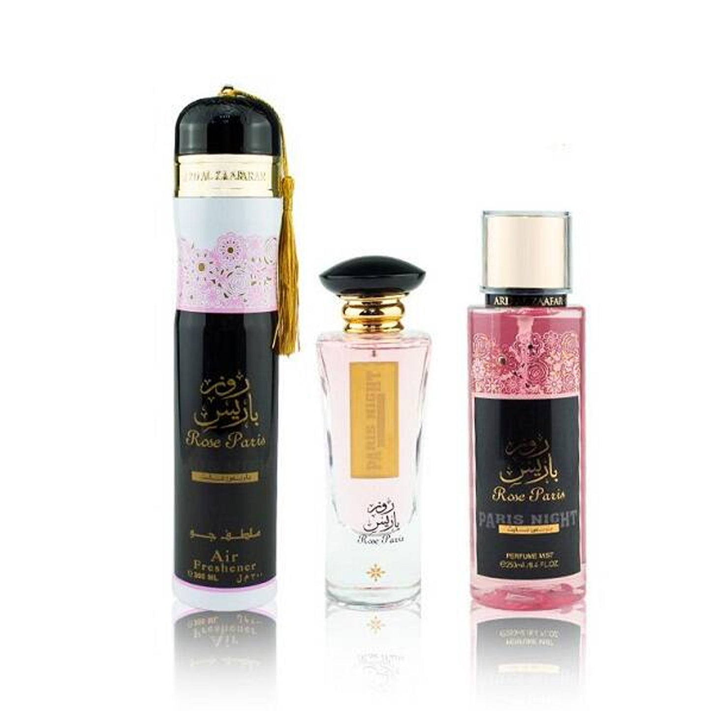 Rose Paris Night Collection 3 Piece Gift Set Ard al Zaafaran triple bottle 