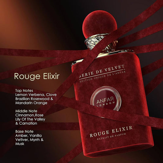Rouge Elixir Extrait de Parfum 100ml by Anfar London Perfume Notes