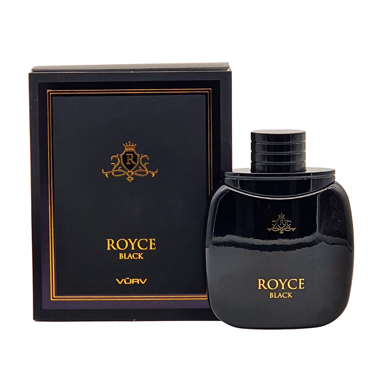 Royce Black For Him EDP 100Ml by Vurv bottle and box