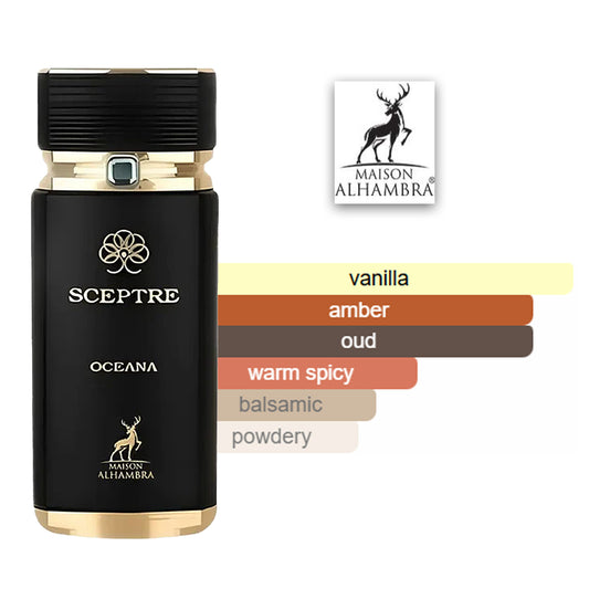 Sceptre Oceana 100ml EDP by Maison Alhambra perfume scent profile diagram