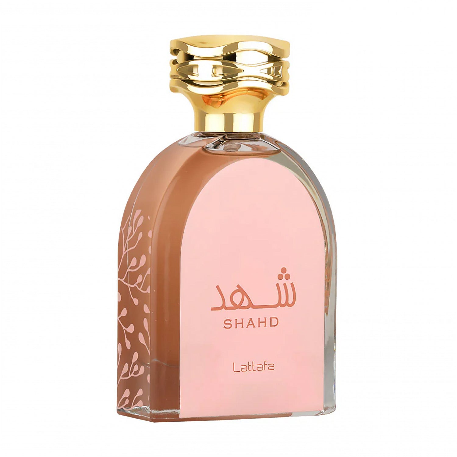 Shahd 100ml EDP by Lattafa - Perfume for women bottle angled view