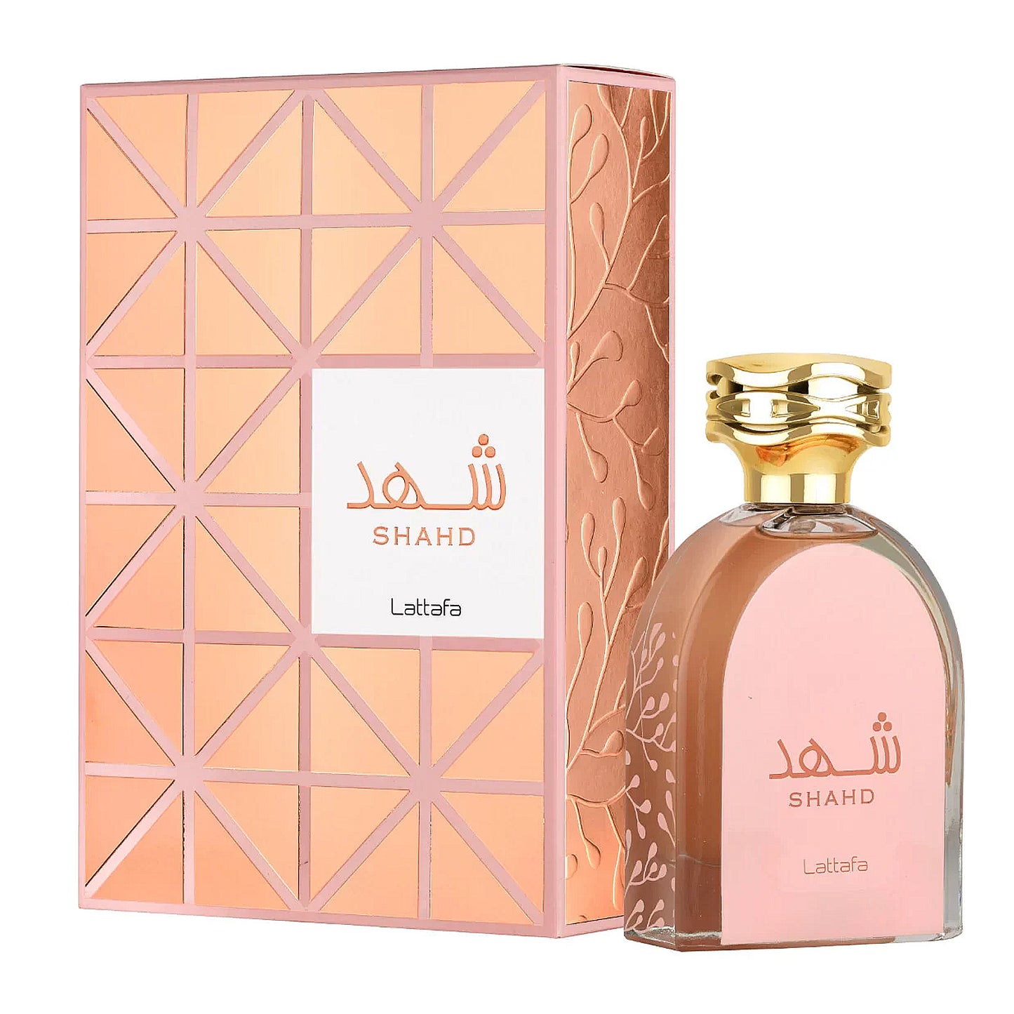 Shahd 100ml EDP by Lattafa - Perfume for women bottle and box display