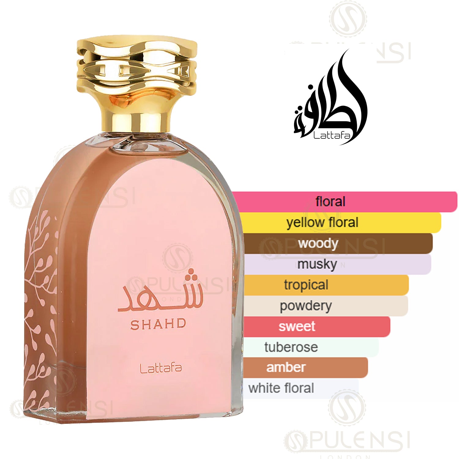 Shahd 100ml EDP by Lattafa - Perfume for women perfume notes diagram