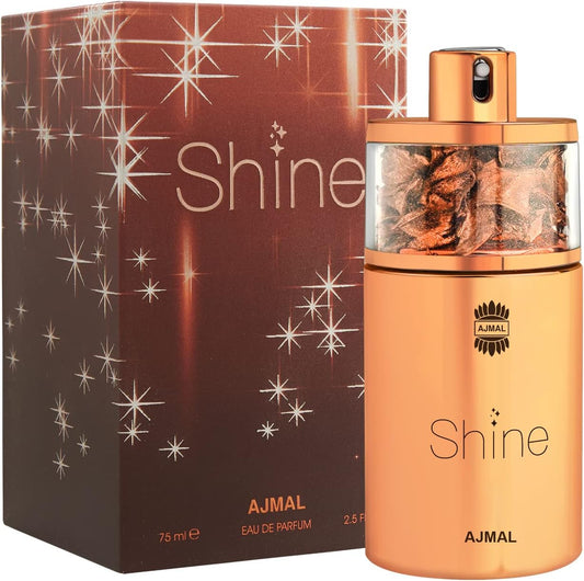 Shine for Women EDP Spray 75 ml by Ajmal bottle and box