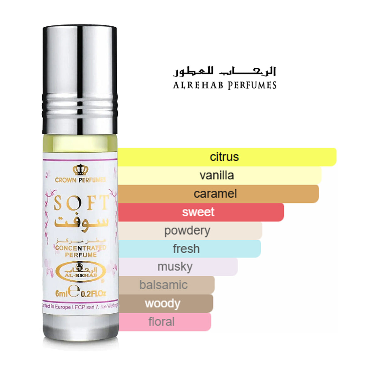 Soft Roll On - 6 ml Concentrated Perfume Oil - Al Rehab – Opulensi.com