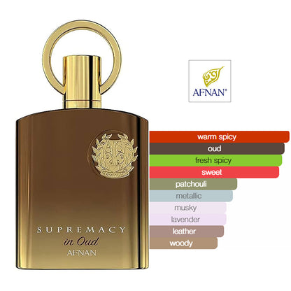 Supremacy in Oud 100ml Extrait De Parfum by Afnan Perfume scent profile