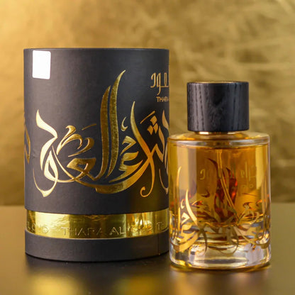 Thara Al Oud 100ml EDP By Ard Al Zaafaran bottle and box banner opulensi