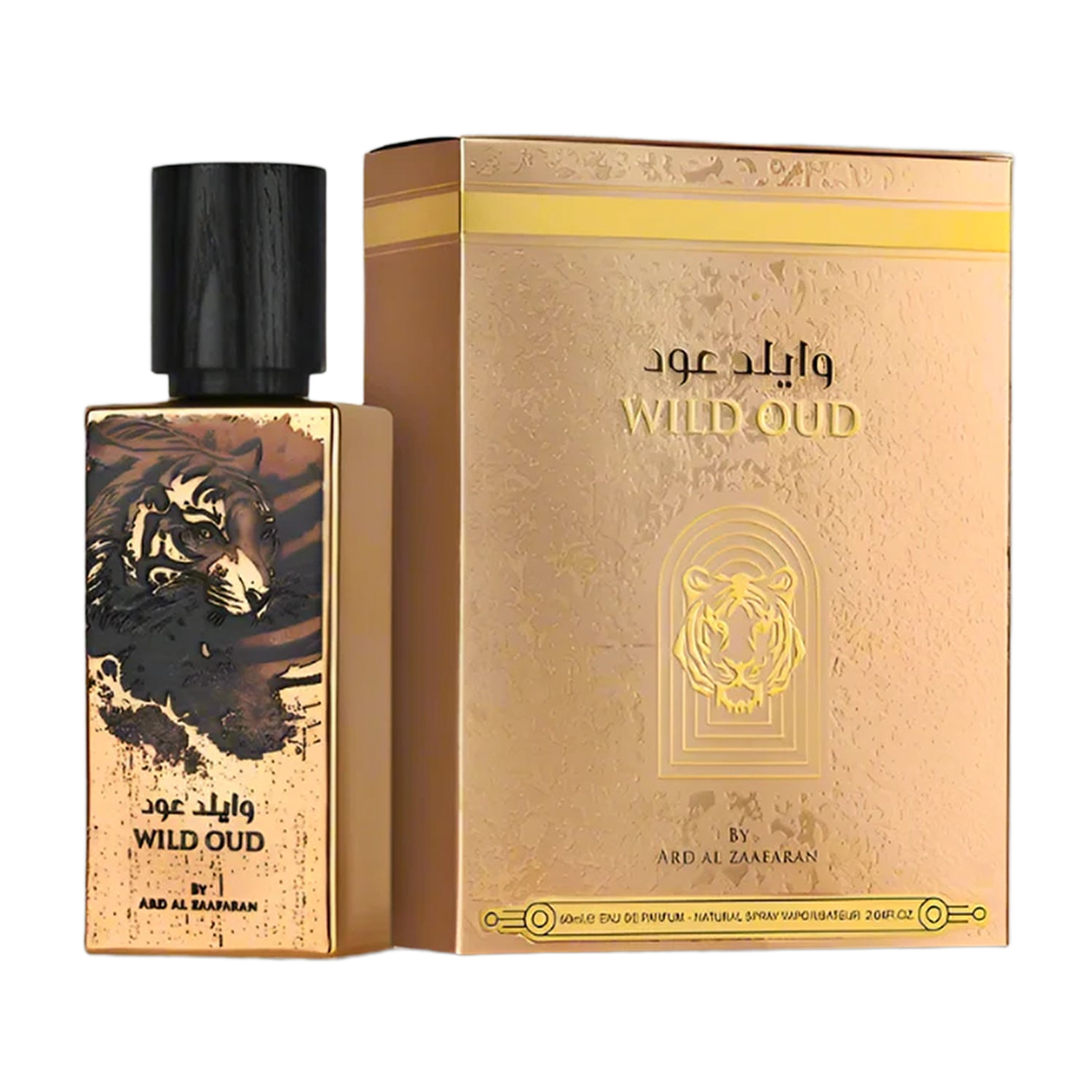 Wild Oud 60ml Eau de Parfum Ard Al Zafaraan bottle and box