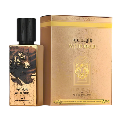 Wild Oud 60ml Eau de Parfum Ard Al Zafaraan bottle and box