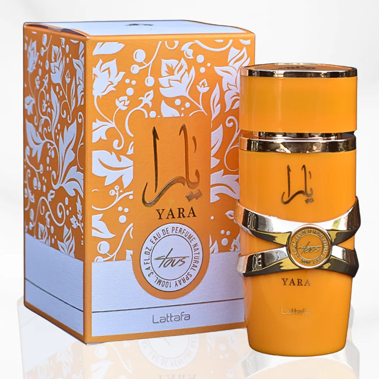 Yara Tous Orange bottle and box Lattafa