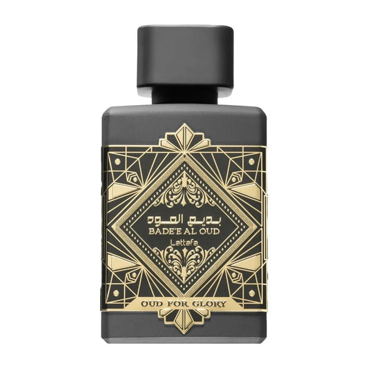 Lattafa Badee Al Oud Oud for Glory  bottle front