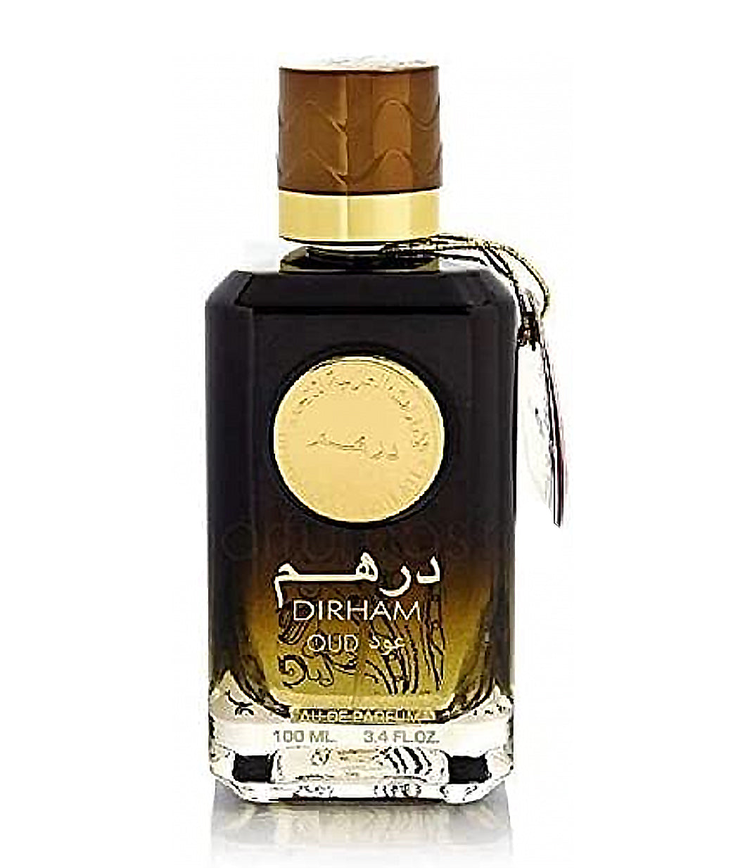 Dirham Oud EDP by Ard Al Zaafaran bottle front view opulensi