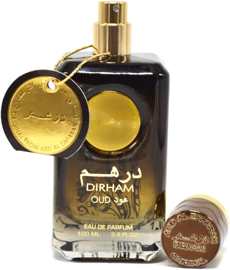 Dirham Oud EDP by Ard Al Zaafaran close up lid open